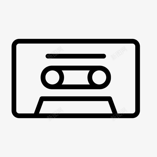 盒式磁带录音带节拍图标svg_新图网 https://ixintu.com 唱片 录音带 盒式磁带 节拍 音乐