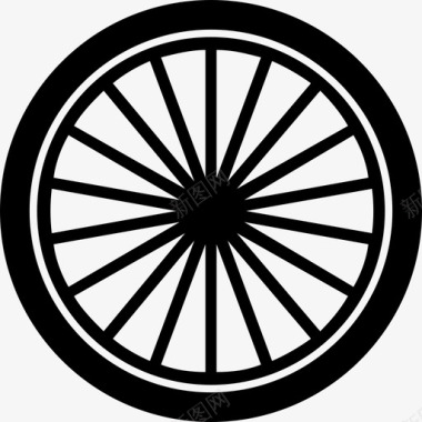轮子自行车轮胎图标图标
