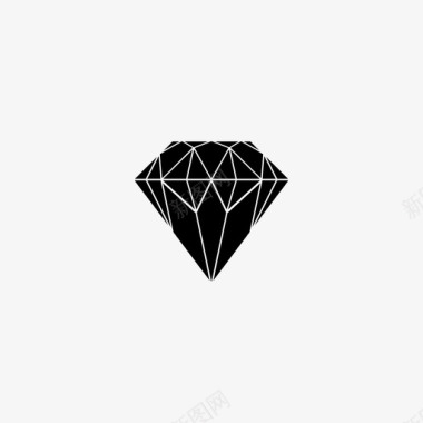 钻石水晶昂贵的图标图标