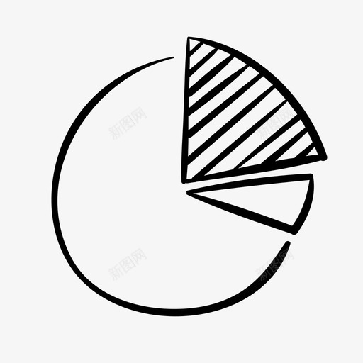 饼图数据手绘图标svg_新图网 https://ixintu.com 手绘 数据 统计 饼图