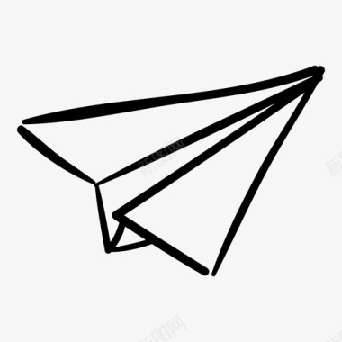 纸飞机飞送图标图标