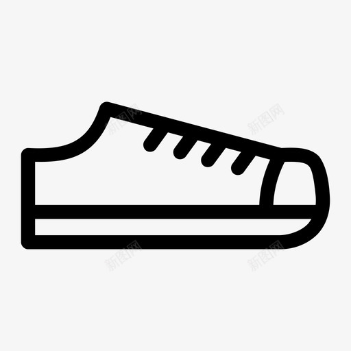 鞋休闲鞋运动鞋图标svg_新图网 https://ixintu.com 休闲鞋 运动鞋 鞋