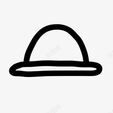 帽子阿尔卑斯帽时尚图标图标