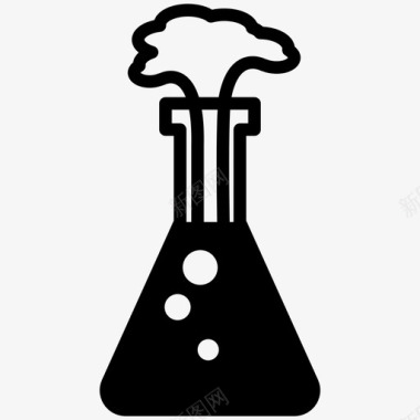 化学爆炸化学实验烧瓶图标图标