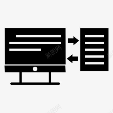 打字计算机文件图标图标