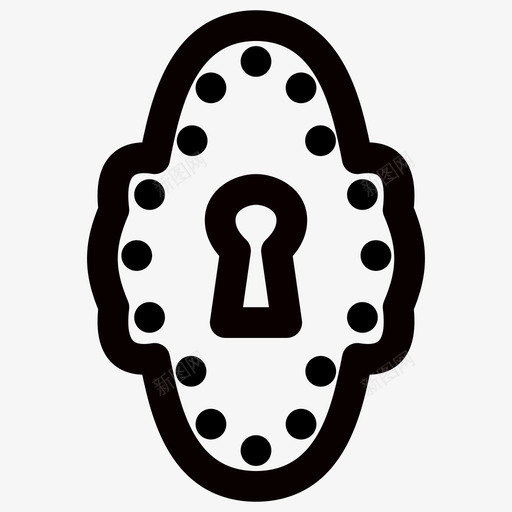 钥匙孔通道钥匙图标svg_新图网 https://ixintu.com 开锁 通道 钥匙 钥匙孔 锁