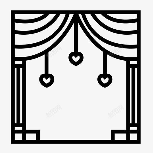 结婚拱门婚礼拱门庆典图标svg_新图网 https://ixintu.com 婚礼拱门 庆典 爱情 结婚拱门