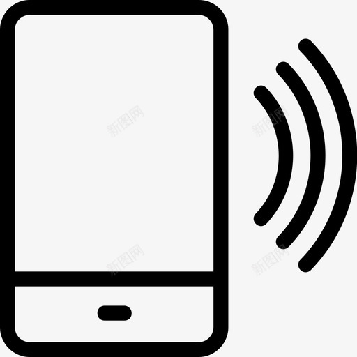 手机声音铃声智能手机图标svg_新图网 https://ixintu.com 手机声音 智能手机 网页设计平滑线条图标 铃声 音量