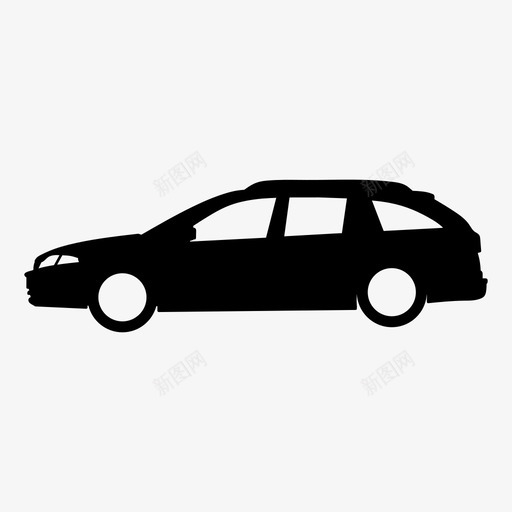 汽车家用汽车车站图标svg_新图网 https://ixintu.com 家用汽车 旅行车 汽车 车站