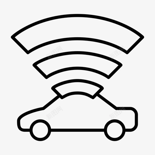 自动汽车连接车辆图标svg_新图网 https://ixintu.com wifi 自动汽车 车辆 连接