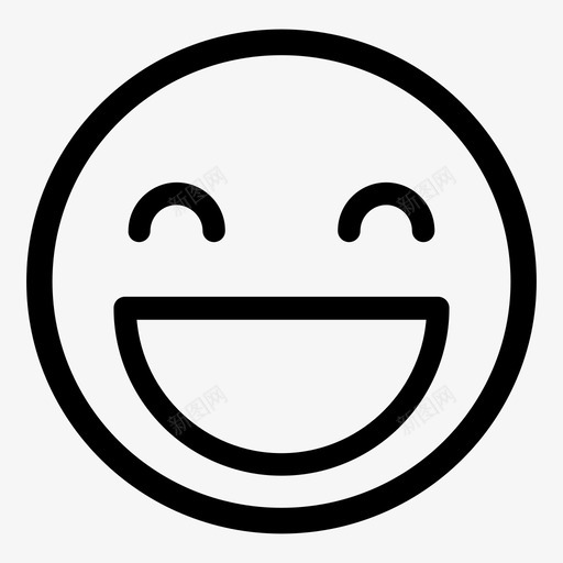 开心表情笑表情图标svg_新图网 https://ixintu.com 开心表情 笑 表情