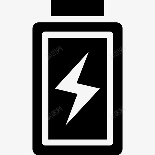 电池电量电池充电移动电池图标svg_新图网 https://ixintu.com 电池充电 电池电量 移动电池 能量符号图标