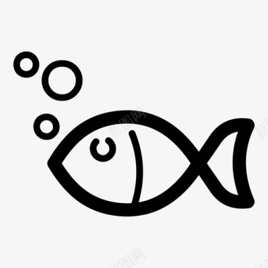 鱼动物生态图标图标