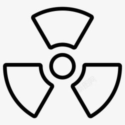 核辐射标志核辐射图标高清图片