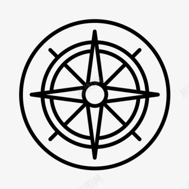 罗盘航海海军图标图标