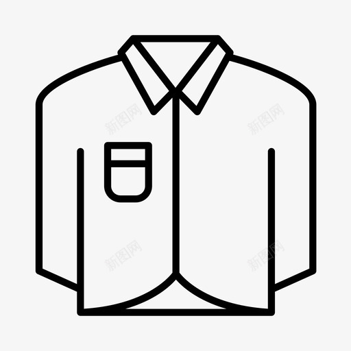 衬衫衣服招待图标svg_新图网 https://ixintu.com 制服 工作服 招待 衣服 衣柜 衬衫