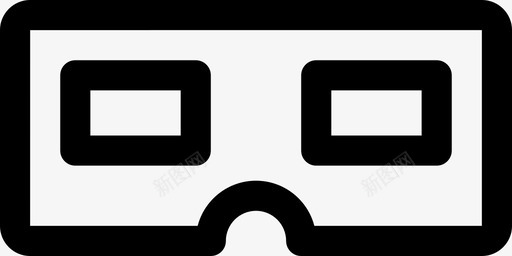3d眼镜电影院护目镜图标svg_新图网 https://ixintu.com 3d眼镜 护目镜 数码硬件 电影院 视觉