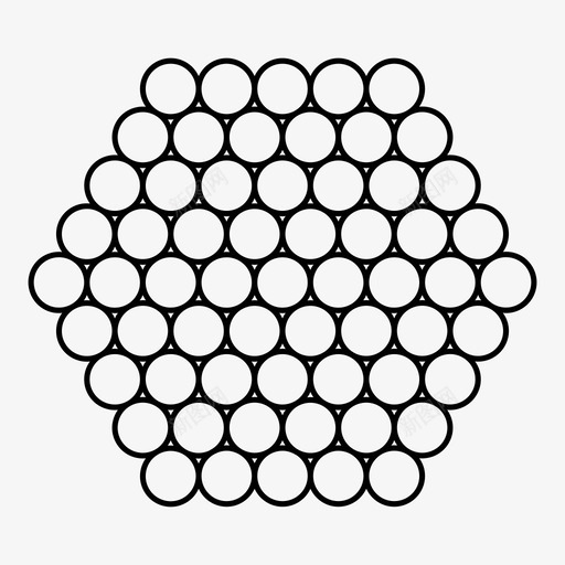 点原子圆图标svg_新图网 https://ixintu.com 六边形 几何形状 原子 圆 液滴 点 集合