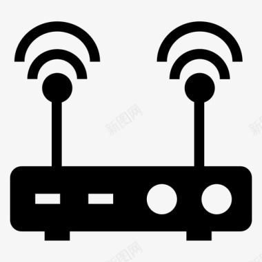 wifi路由器设备信号图标图标