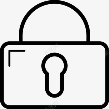 锁安全安全界面优雅图标图标