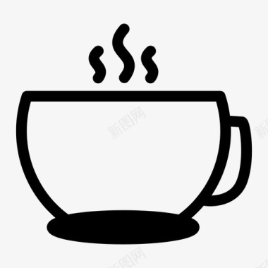 咖啡杯茶杯子图标图标