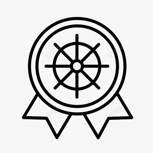 航海奖励船图标svg_新图网 https://ixintu.com 奖励 海军 航海 船 船长