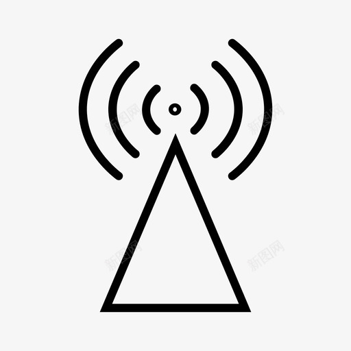 wifi连接天线调制解调器图标svg_新图网 https://ixintu.com wifi连接 天线 无线通信 网络 调制解调器 路由器