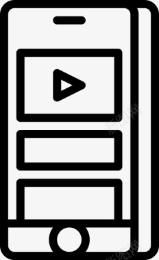 视频转盘应用程序内容图标图标