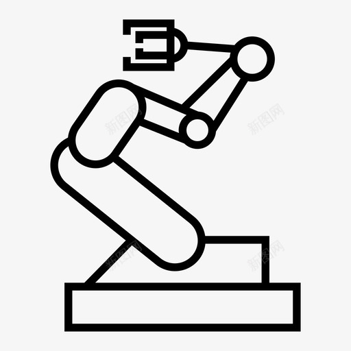 工业机器人自动化工业图标svg_新图网 https://ixintu.com 制造业 工业 工业机器人 机械 自动化