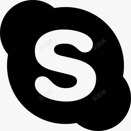 Skype徽标标志windowsphone用户界面图标svg_新图网 https://ixintu.com Skype徽标 windowsphone用户界面 标志