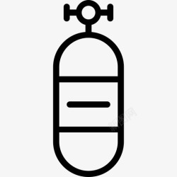 钢瓶氧气罐压缩空气氧气瓶图标高清图片