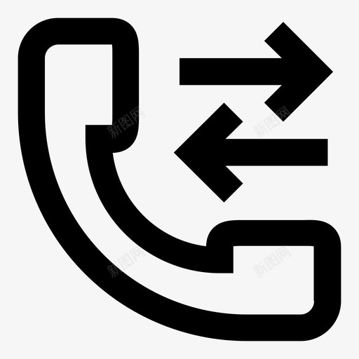 未接电话陆地电话移动电话图标svg_新图网 https://ixintu.com 接收器 未接电话 电话 移动电话 陆地电话