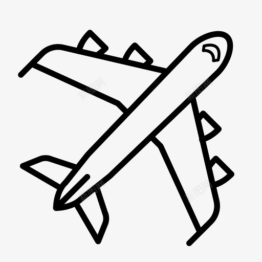 飞机发现研究图标svg_新图网 https://ixintu.com 发现 启动 搜索引擎优化网站 研究 转让 飞机