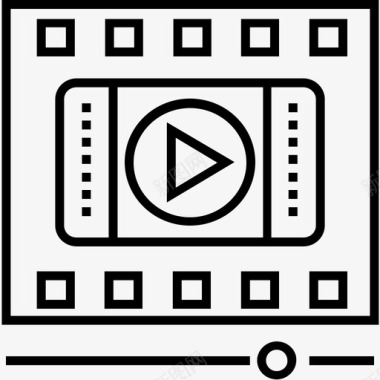 视频营销电影媒体图标图标