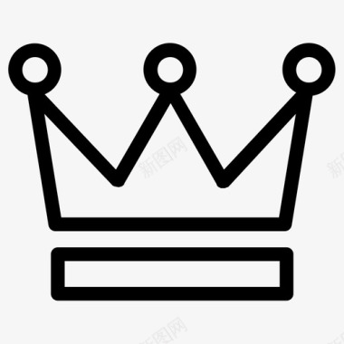 皇冠国王风格图标图标