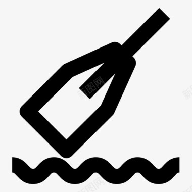 划桨漂流图标图标