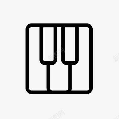 音乐琴键钢琴图标图标