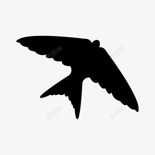 燕子动物自然图标svg_新图网 https://ixintu.com 动物 天空 燕子 符号 自然