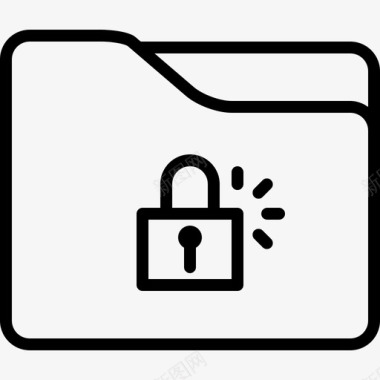 私人锁定文件夹挂锁隐私图标图标