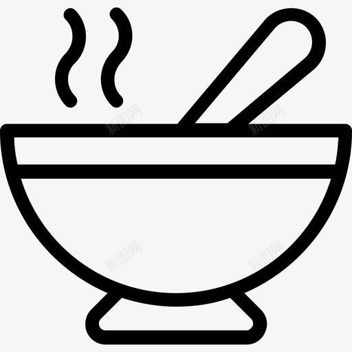 清蒸汤食品汤碗图标svg_新图网 https://ixintu.com 快餐线图标 汤碗 清蒸汤 清蒸食品 食品