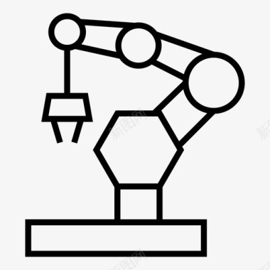工业机器人自动化机械图标图标