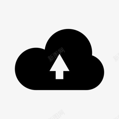 云存储云计算云连接图标图标