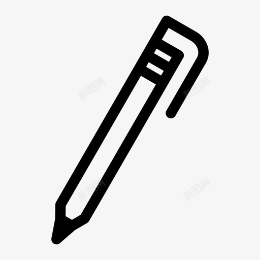 写字笔圆珠笔喷泉图标svg_新图网 https://ixintu.com 写字 写字笔 喷泉 圆珠笔
