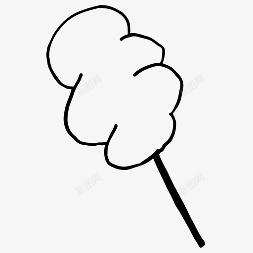 棉花糖食物手绘图标svg_新图网 https://ixintu.com 手绘 棉花糖 糖果 素描 素描图标 食物