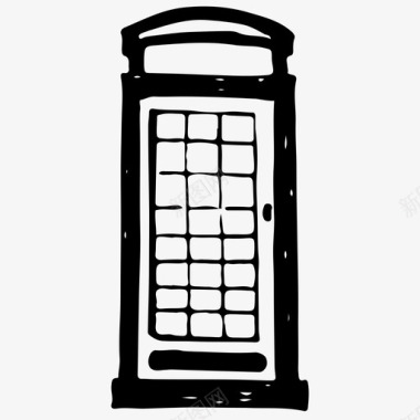 电话亭电话伦敦图标图标