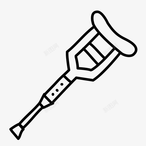 拐杖手绘拐杖卫生图标svg_新图网 https://ixintu.com 医疗 医院 卫生 手绘拐杖 拐杖