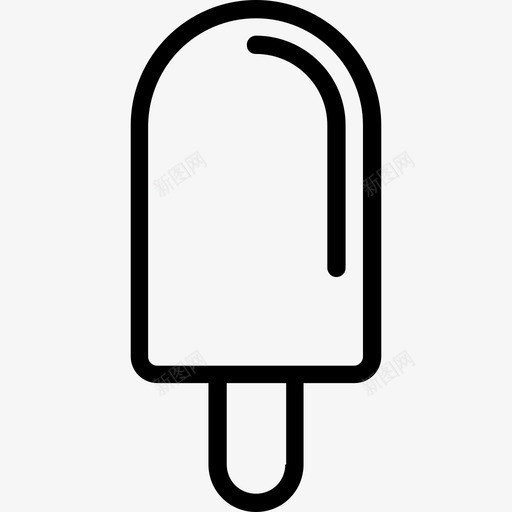 冰棍冷冻甜点冰激凌图标svg_新图网 https://ixintu.com 冰棍 冰激凌 冷冻甜点 蛋糕锥线图标