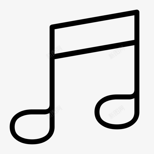 music2-音乐svg_新图网 https://ixintu.com music2-音乐