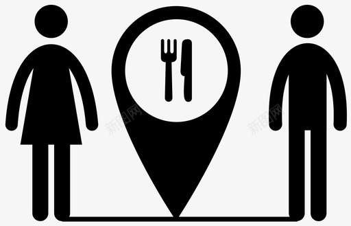 餐厅约会情侣计划图标svg_新图网 https://ixintu.com 情侣 爱情 计划 餐厅约会