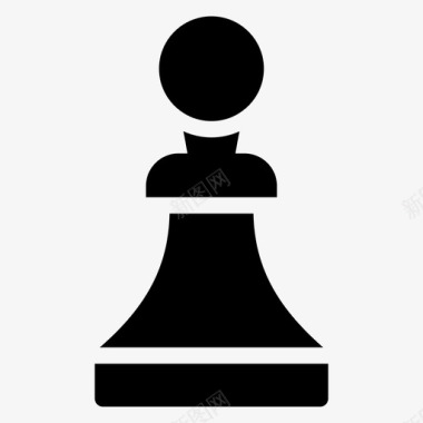国际象棋棋盘商业图标图标